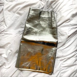Silver Metallic Skirt